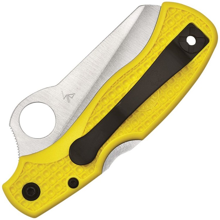 Складной нож Spyderco Saver Salt | Lockback Yellow