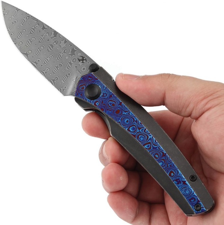 Cuchillo Cuchillo plegable | Navajas Kansept Knives Raven | Timascus
