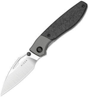 Cuchillo plegable | Navajas Kizer Cutlery Shrike CF | S45VN | Titanium 