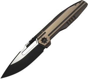 Cuchillo plegable | Navajas We Reveille Bronze Titanium | M390