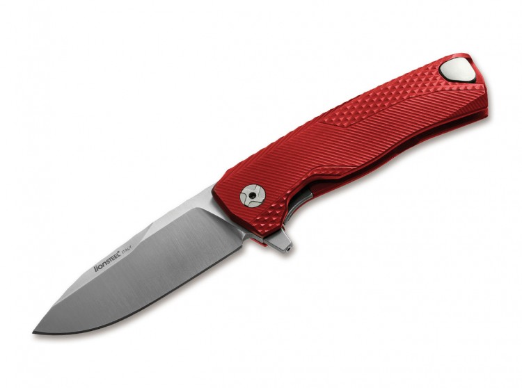 Lionsteel ROK Aluminium folding knife, red ROKARS