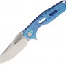 Складной нож Rike Knives Thor 3 Framelock M390 folding knife blue