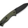 Cuchillo Cuchillo plegable | Navajas CIVIVI Placoid 14C28N | G10 Green | Black Stonewash