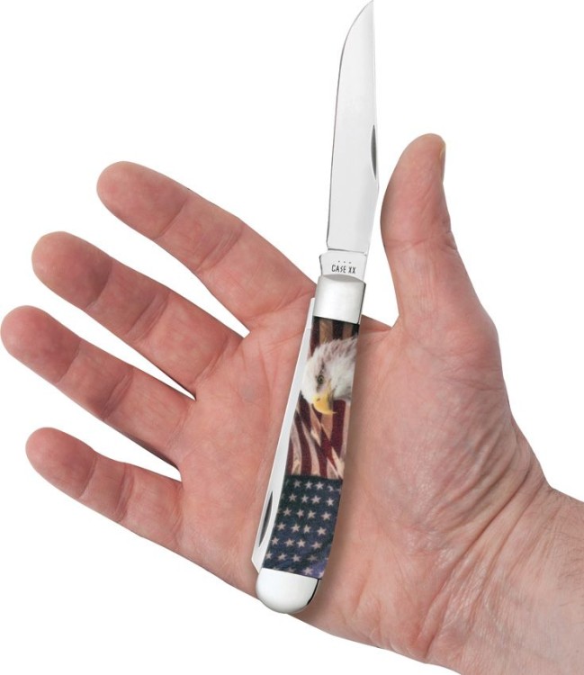 Taschenmesser Case Cutlery Trapper Patriotic Color