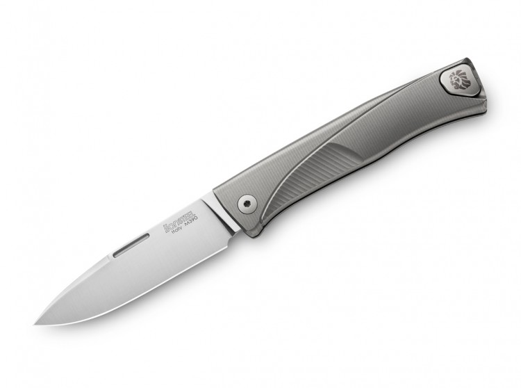 Lionsteel Thrill Titanium folding knife, grey TLGY