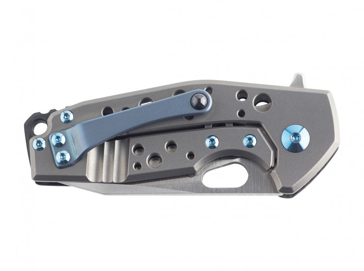 Fox Suru Carbon Fiber/Ti folding blue FX-526TCBL