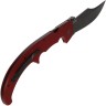 Cold Steel XL Espada Lockback foldimg knife,Ruby Red G-10