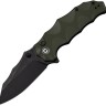 Cuchillo Cuchillo plegable | Navajas CIVIVI Natterjack | 14C28N OD | Green G10 | Black Stonewashed