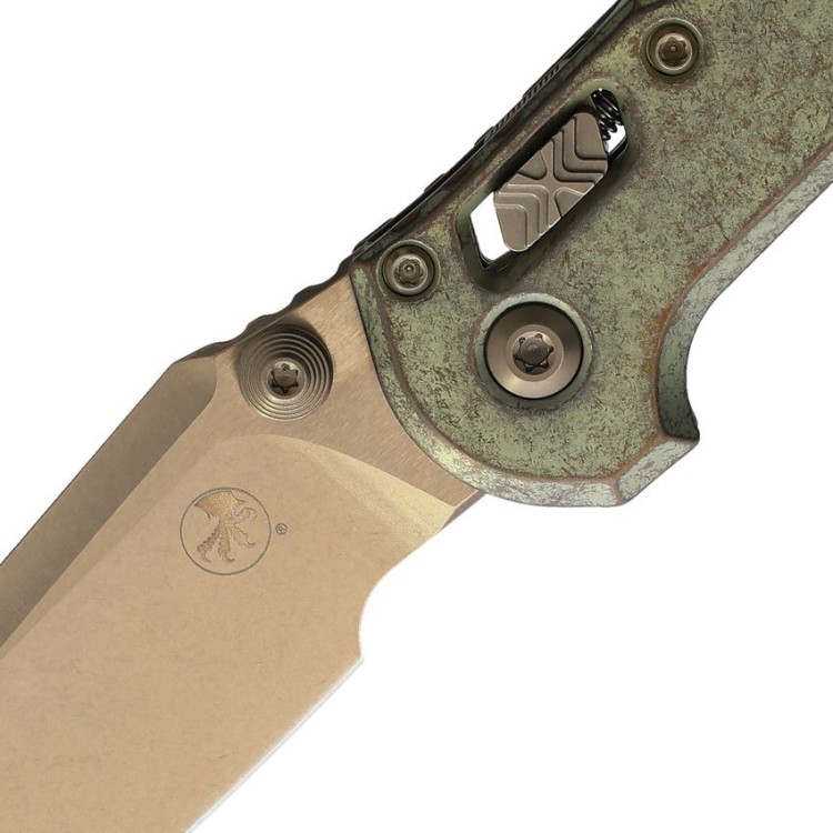 Taschenmesser Microtech L.U.D.T. T/E Marfione | M390 | Antique bronze titanium