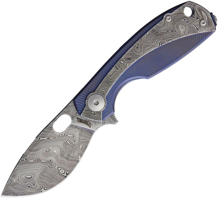 Taschenmesser Viper Lille Framelock Blue Titanium 