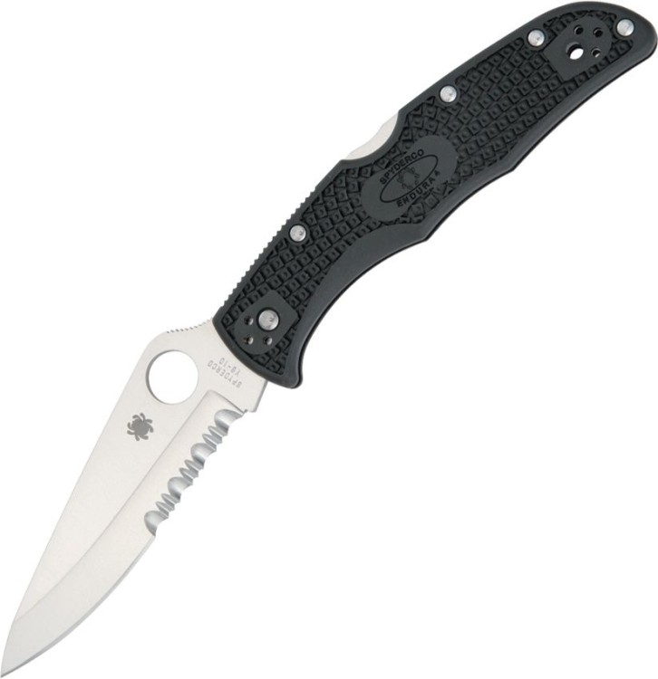 Cuchillo Cuchillo plegable | Navajas Spyderco Endura 4 | Lockback | Serrated
