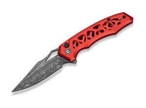 CIVIVI Anaaki Damascus | Red Aluminum