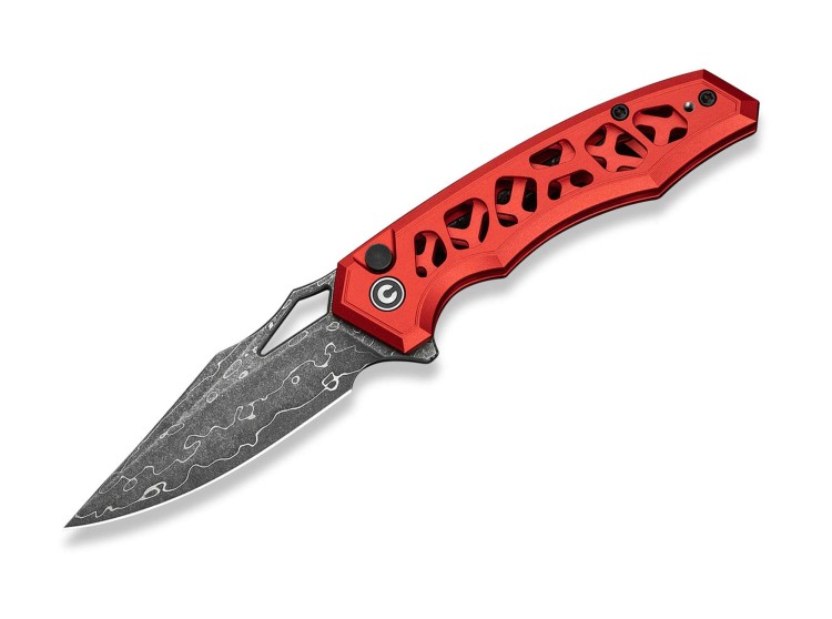 Складной нож CIVIVI Anaaki Damascus | Red Aluminum