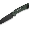 Cuchillo Cuchillo plegable | Navajas CIVIVI Buster FG Nitro-V Green Micarta | Black Stonewashed