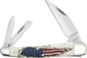 Cuchillo plegable | Navajas Case Cutlery Seahorse Whittler Flag