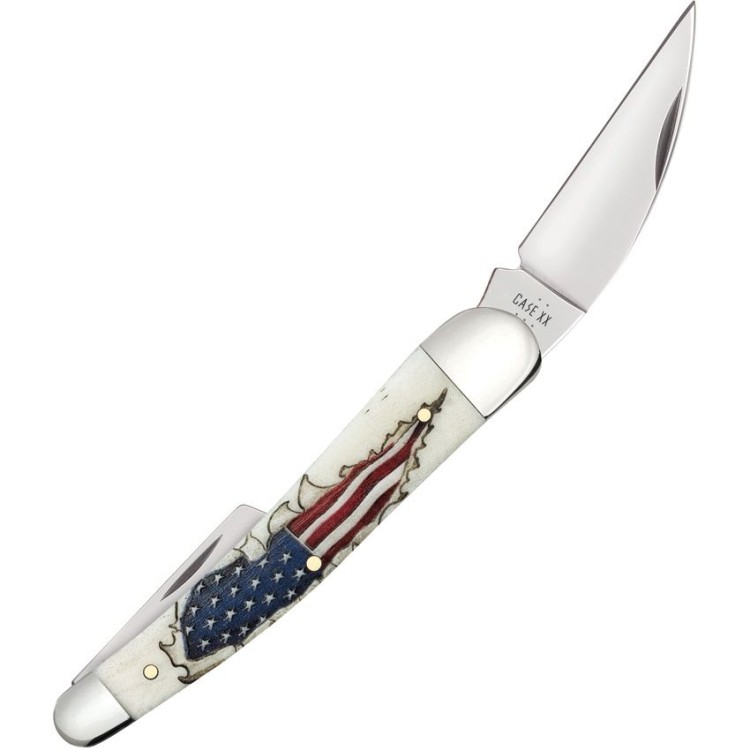 Taschenmesser Case Cutlery Seahorse Whittler Flag