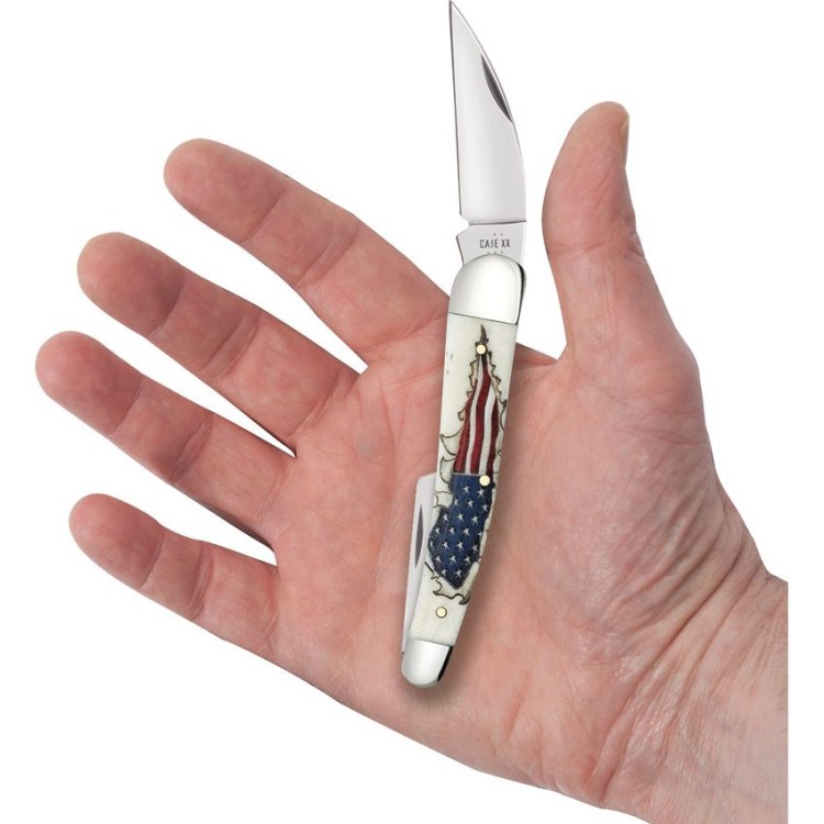 Taschenmesser Case Cutlery Seahorse Whittler Flag