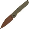 Cuchillo Cuchillo plegable | Navajas Kansept Knives Nettle | Olive G10 | 154CM 