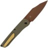 Cuchillo Cuchillo plegable | Navajas Kansept Knives Nettle | Olive G10 | 154CM 
