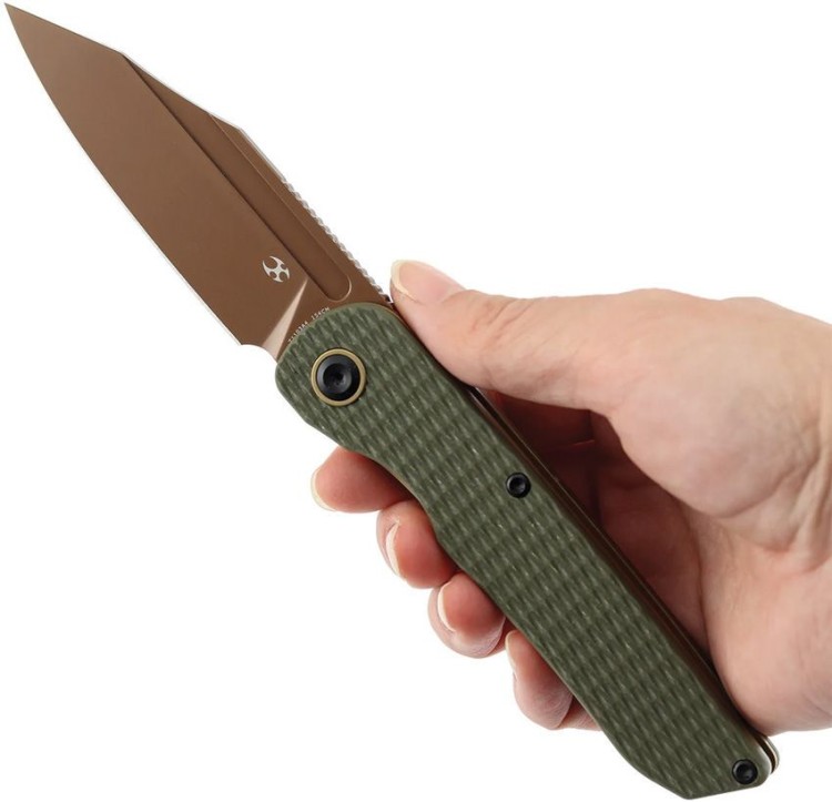 Cuchillo Cuchillo plegable | Navajas Kansept Knives Nettle | Olive G10 | 154CM 