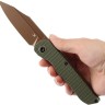 Cuchillo Cuchillo plegable | Navajas Kansept Knives Nettle | Olive G10 | 154CM 