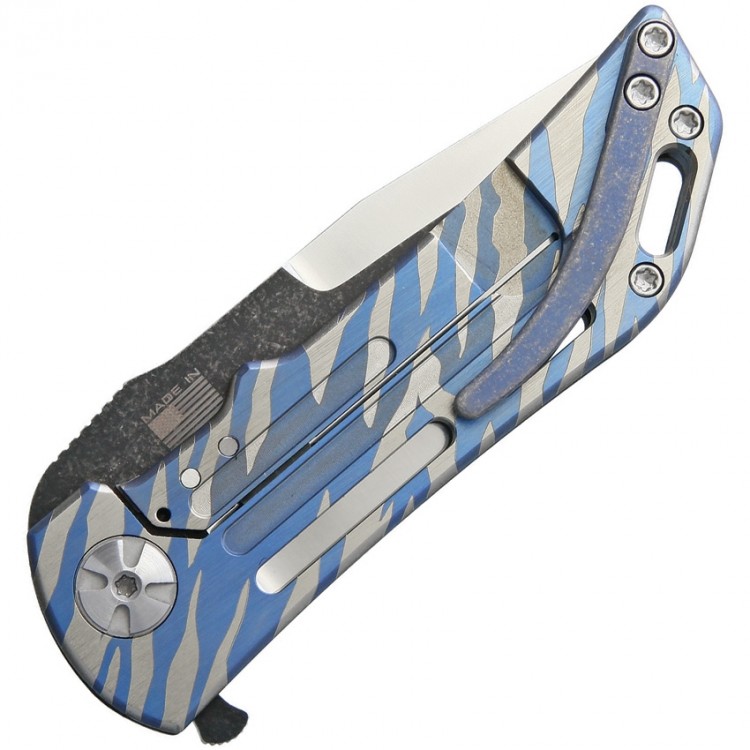 Darrel Ralph Dominator CF Tiger Bowie folding knife