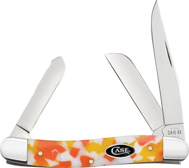 Case Cutlery Smooth Candy Corn Kirinite | Medium Stockman