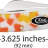 Case Cutlery Smooth Candy Corn Kirinite | Medium Stockman