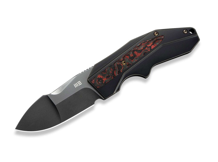 Taschenmesser WE Knife Coral 20 CV Titanium | Black Lava Flow CF