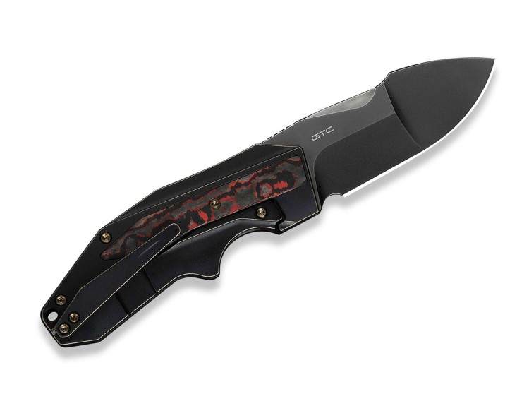 Taschenmesser WE Knife Coral 20 CV Titanium | Black Lava Flow CF Taschenmesser WE Knife Coral 20 CV Titanium | Black Lava Flow CF
