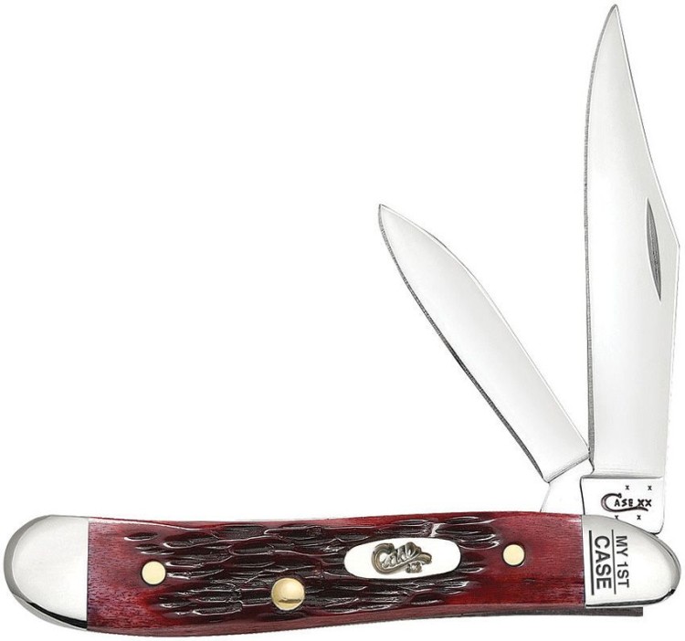 Taschenmesser Case Cutlery My First Case Peanut Red