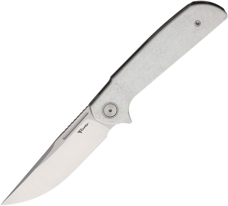 Taschenmesser Reate Knives Remedy | White glass Fat carbon fiber | Elmax