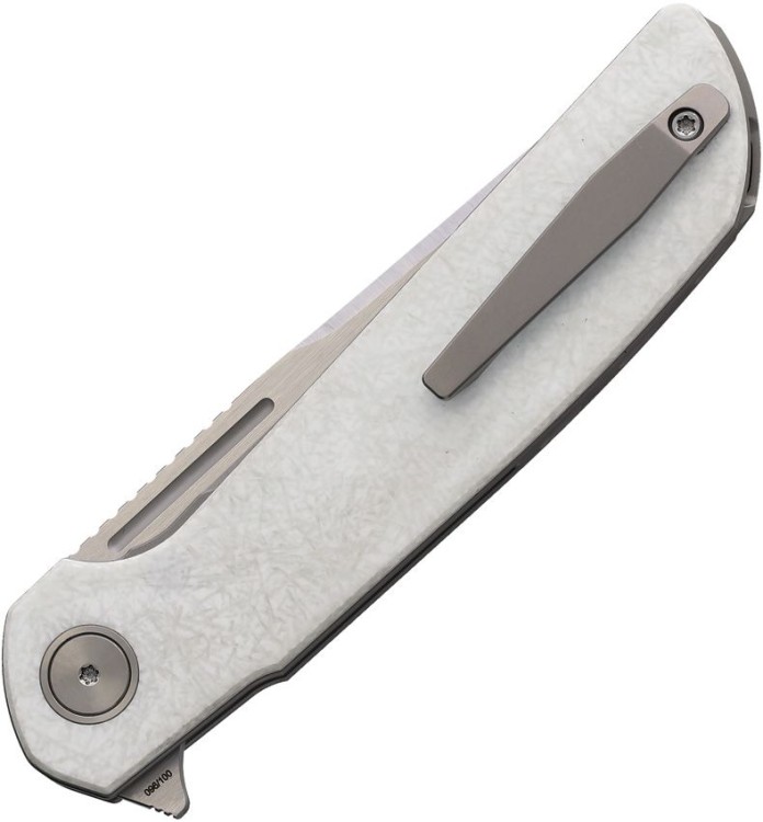 Taschenmesser Reate Knives Remedy | White glass Fat carbon fiber | Elmax