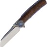 Taschenmesser Reate Knives Jack 2.0 | M390 | Titanium / brown burlap micarta