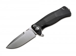 Lionsteel SR-11 Aluminum satin folding knife black SR11ABS