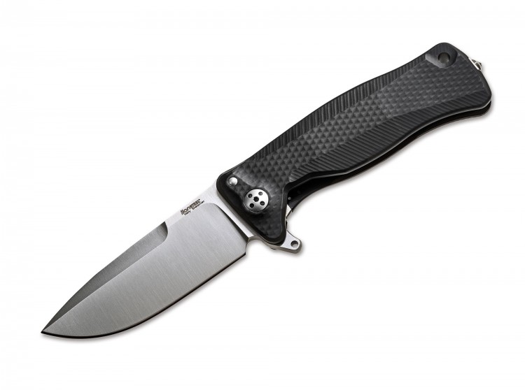 Складной нож Lionsteel SR-11 Aluminum satin folding knife black SR11ABS