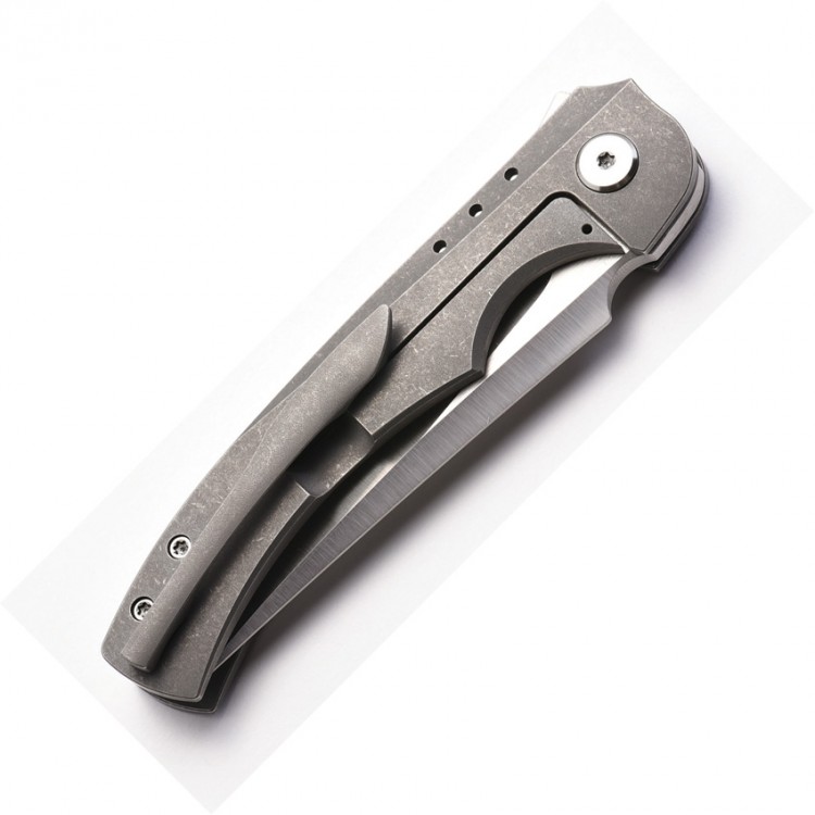 Cuchillo Cuchillo plegable Alliance Designs Conquest Tumbled titanium  Cuchillo Cuchillo plegable Alliance Designs Conquest Tumbled titanium