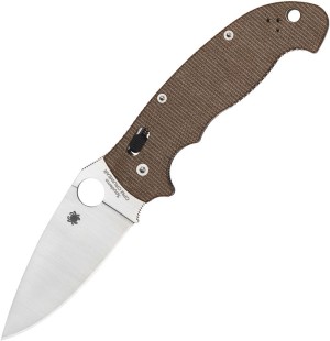 Складной нож Spyderco Manix 2 XL Brown Canvas Micarta, CPM Cru-Wear