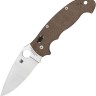 Taschenmesser Spyderco Manix 2 XL Brown Canvas Micarta, CPM Cru-Wear