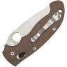 Spyderco Manix 2 XL Brown Canvas Micarta, CPM Cru-Wear knife