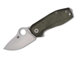 Складной нож Spyderco SpyNano Flash Batch Titanium | Green Micarta