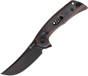 Cuchillo plegable | Navajas Reate Knives PL-7 | Black/Red Micarta