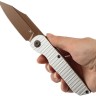 Cuchillo Cuchillo plegable | Navajas Kansept Knives Nettle | Silver | 154CM 