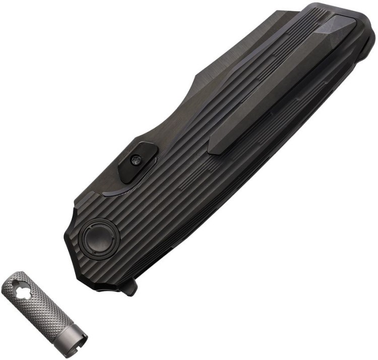 Reate Knives Mantis Inset DLC | Black DLC coated titanium | Elmax