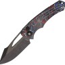 Feststehendes Messer Heretic Knives Pariah | MagnaCut Button Lock Knife | America Camo Carbon