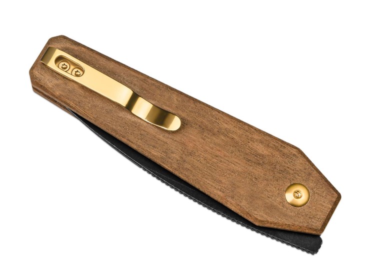 Cuchillo Cuchillo plegable | Navajas Kizer Tomb Nitro-V Black Stonewash | Mkuruti Wood