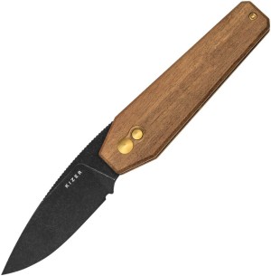 Taschenmesser Kizer Tomb Nitro-V Black Stonewash | Mkuruti Wood