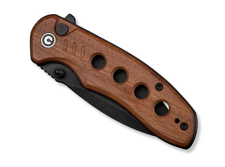 Складной нож CIVIVI Triptych | 14C28N Guibourtia Black Stonewashed | Wood