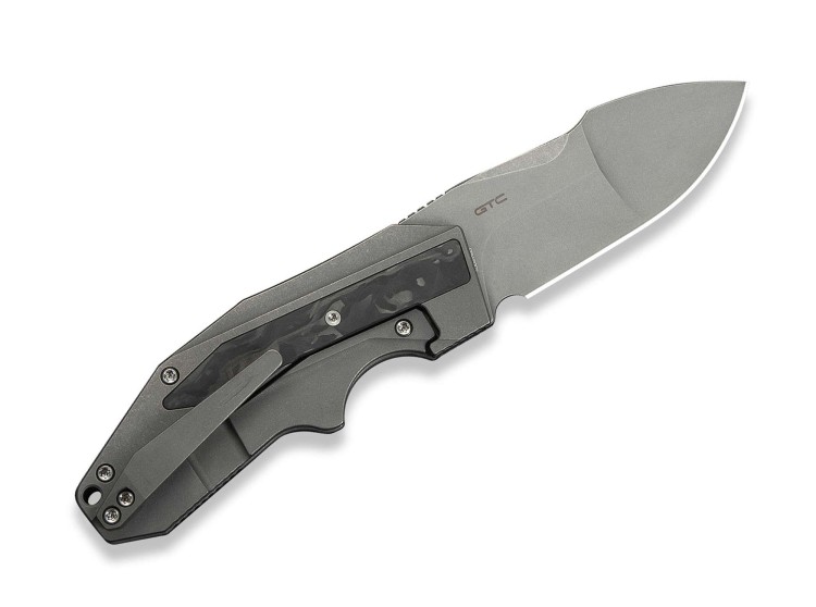 Taschenmesser WE Knife Coral 20 CV | Titanium Gray Marble CF Taschenmesser WE Knife Coral 20 CV | Titanium Gray Marble CF