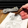 Cuchillo Ama de casa KeyBar Aluminum, Engraver